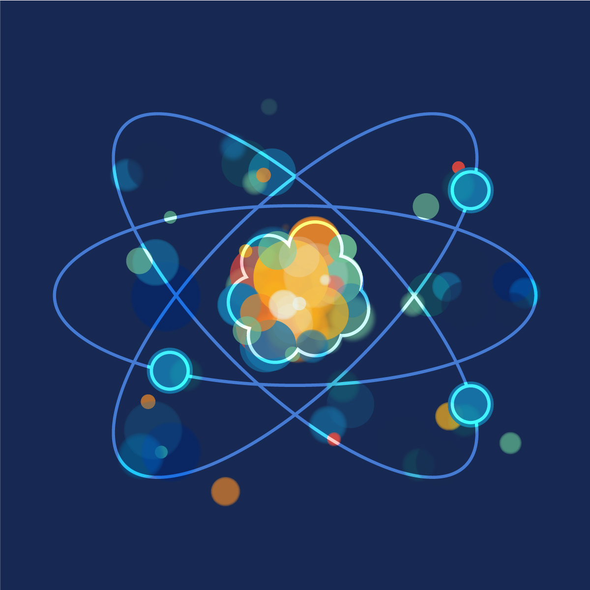 Radiation Therapy Icon - Navy (2)